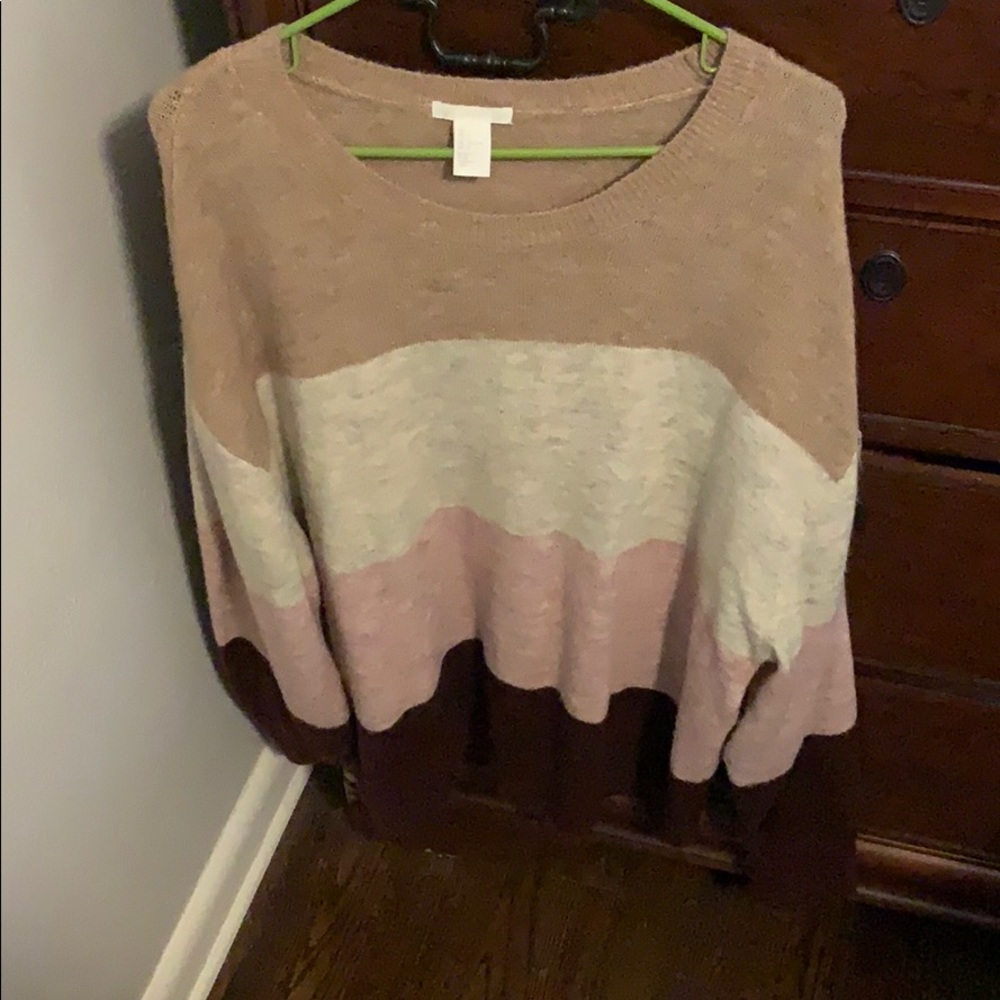 Striped sweater.